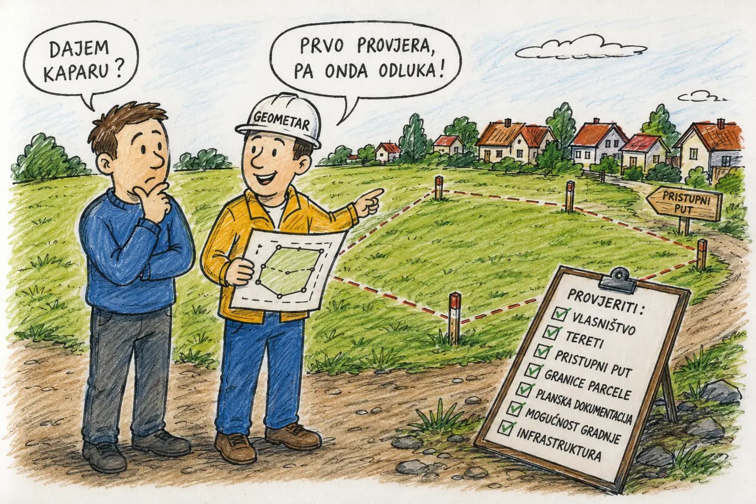 Zašto prvo pozvati geometra, a tek onda dati kaparu za plac